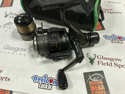 Preloved Daiwa Team Daiwa S2553 Match Feeder Reel with 2 Spare Spools (Japan)