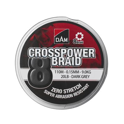 DAM Crosspower 8-Braid - Dark Grey