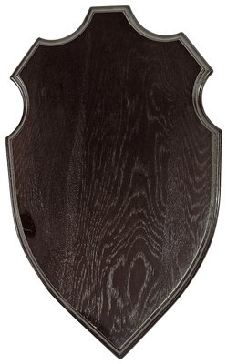 Decoy Deer Trophy Plate Dark Wood