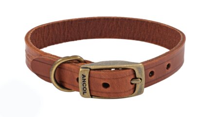 Dokken Dog Collar Heritage Leather Size 6 (45-54cm)