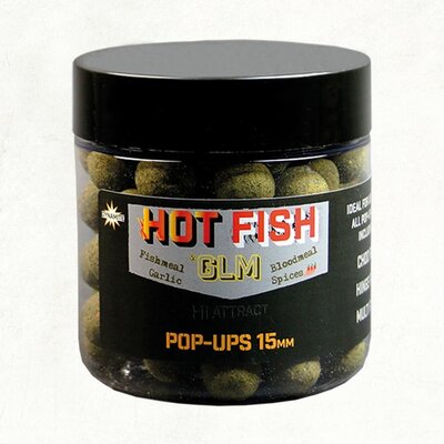 Dynamite Baits Hot Fish & GLM - Food Bait Pop-Up 15mm x 6 pots