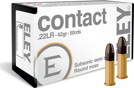 Eley Contact .22 LR 42 Grain Round Nose 1090fps (50 Box)