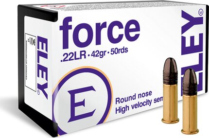 Eley Force .22 LR 42 Grain Round Nose 1250fps (50 Box)