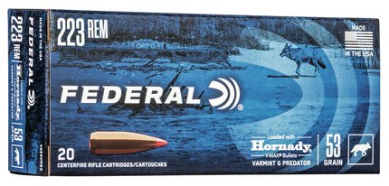 Federal Varmint and Predator .223 Win 53 Grain V-Max