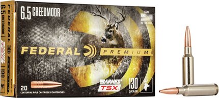 Federal 6.5 Creedmoor 130 Grain Premium Barnes TSX (20 Box)(Non-Toxic)