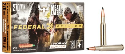 Federal Trophy Copper .270 Win 130 Grain Tipped Boat-tail (20 Box)