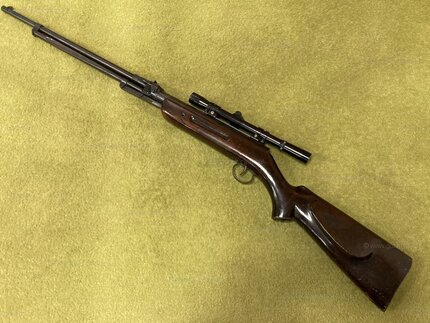 Preloved FEG 'Foreign' Model 322 (Early Relum Tornado) .22 Air Rifle with Scope and Bag (1960's) - Used