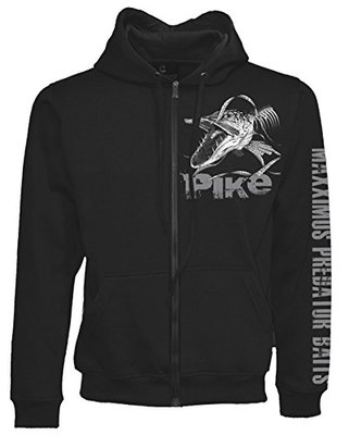 Fladen Maxximus Angry Skeleton Pike Hoody Black