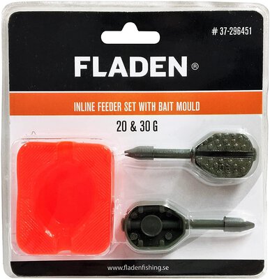 Fladen Anti-Roll Inline Feeder Set with Bait Mould - 20g & 30g