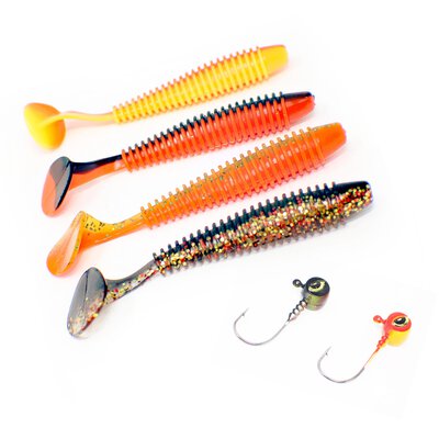 Fladen Ribbed Shad Assorted Packs