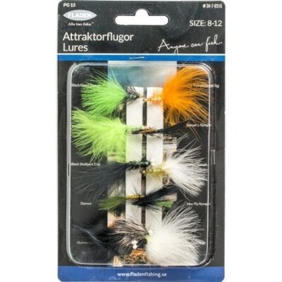 Fladen Set of 10 Lures Sizes 8 to 12