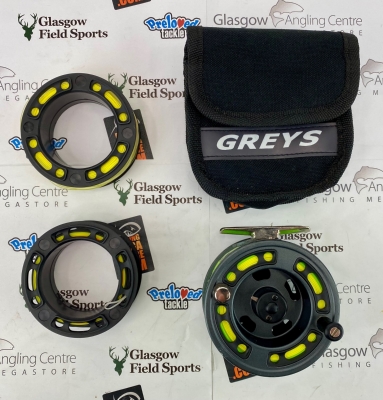 Preloved Greys Greys GRX 5/6 Fly reel and two spare spools (no box) - Used