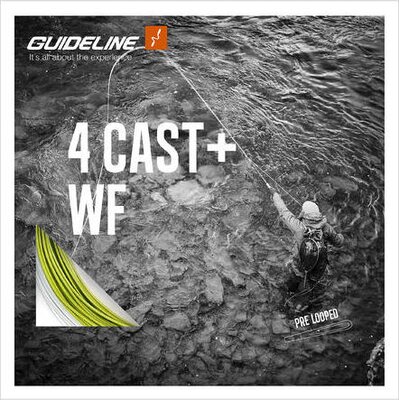 Guideline 4 Cast+ WF Fly Line - Bright Olive/Cool Grey