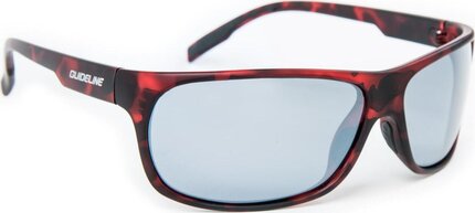 Guideline Ambush Sunglasses Matte Clear Demi Red Frame Grey Silver Lens