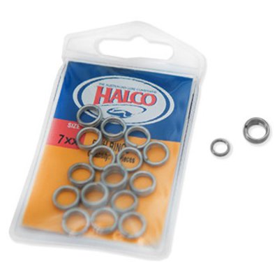 Halco Fish Ring Split Rings 18pc