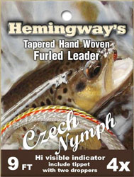 Hemingway Furled Leader Czech Nymph