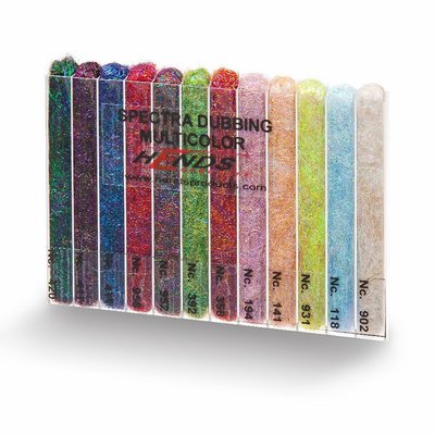Hends Spectra Dubbing Box 4 - 12 Colour Dispenser Rainbow Colours