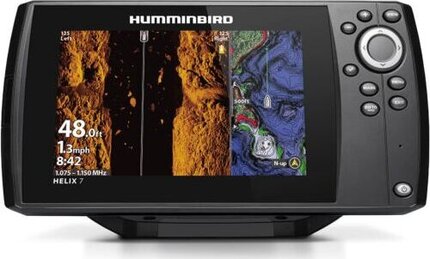 Humminbird Helix 7 Fish Finder & GPS Chart Plotter CHIRP 2D, MEGA DI, MEG + Chart Bundle