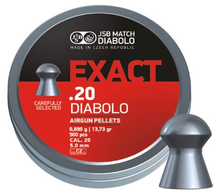 JSB Exact Diablo .20 / 5.10mm / 13.73gr Pellets x500