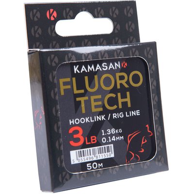 Kamasan Fluoro Tech Rig Line 3lb 50m - 0.14mm