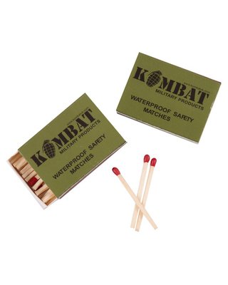 Kombat Waterproof Matches (4 box pack)