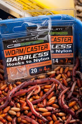 Korum CS Barbless HTN Worm/Caster Hooks
