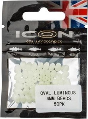 Leeda ICON Oval Luminous 4mm Beads