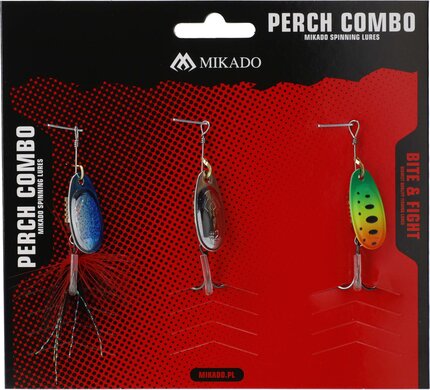 Mikado Perch Spinner Set 3pc