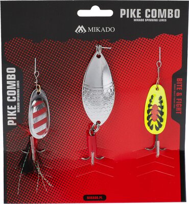 Mikado Pike Spinner Set 3pc