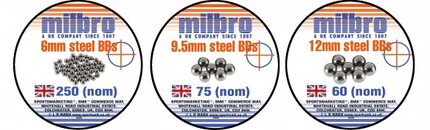 Milbro Hi-Speed Steel Catapult Ammo x 250