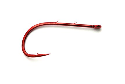 Mustad 92668NP-NR Red Baitholder Hook 10pc