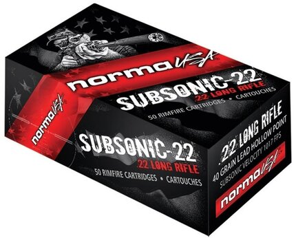 Norma 22LR SubSonic Hollow Point 40 Grain (50 Box)