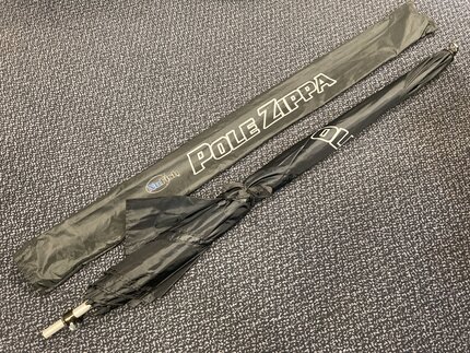 Preloved NuFish 50in Pole Zippa Match Fishing Umbrella - As New