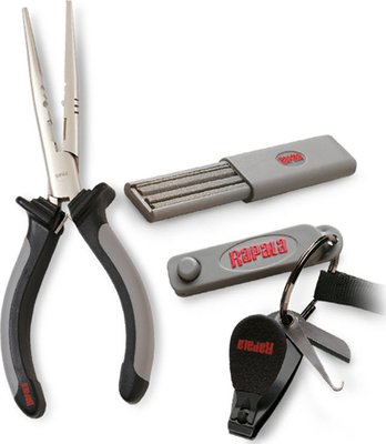 Rapala Pliers and Accessories Combo 16cm Pliers Hook Hone Grommet Clipper Tool