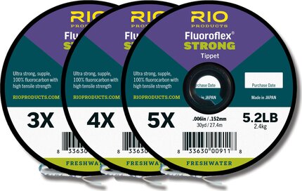 RIO Fluoroflex Strong Tippet Triple Pack