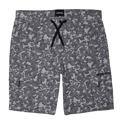 Shimano SHM Cargo Shorts Grey Camo