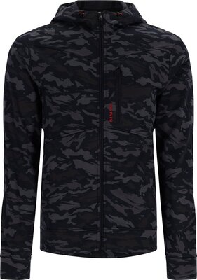 Simms CX Hoody - Full Zip Ghost Camo Black 3XL