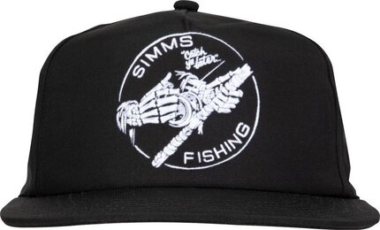 Simms Unstructured Flat Brim Cap Black