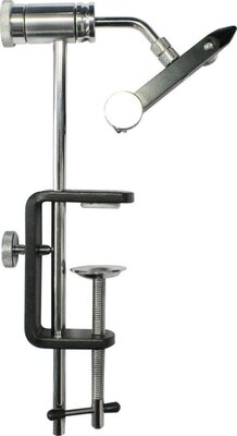 Snowbee Fly-Mate Fly-tying Clamp Vice Standard - Silver/Black