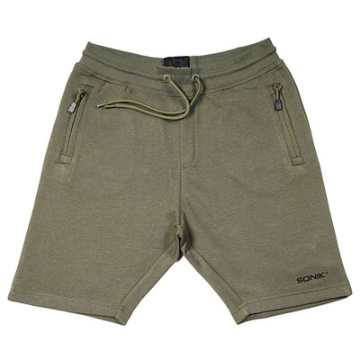 Sonik Green Fleece Shorts