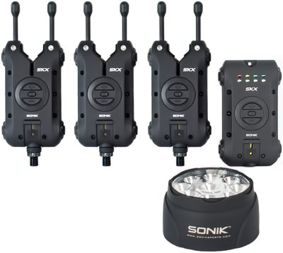 Sonik SKX 3+1 Alarm & Receiver Set with Bivvy Lamp