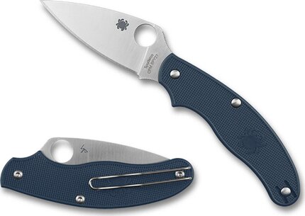 Spyderco UK Penknife LWT Cobalt Blue 2.98in Locking Knife