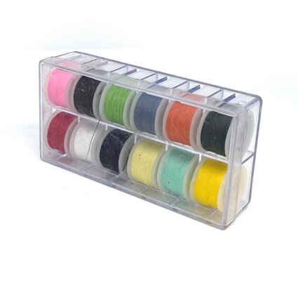 Stillwater Polydubbing Yarn 12 Assorted Colours with Dispenser