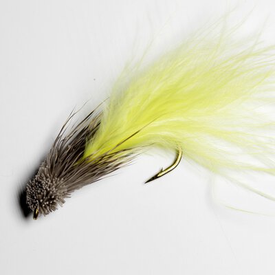 Stillwater Yellow Marabou Muddler Size 10 - 1 Dozen