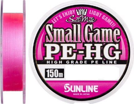 SUNLINE Small Game PE Braid 150m Pink