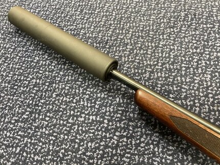 Preloved Tikka M590 Wood Blued .222 Bolt Action Rifle with T8 Moderator - Used