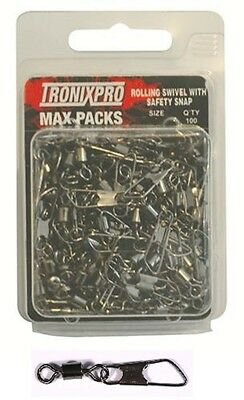 Tronixpro Rolling swivel with Safety Snap Max Pack