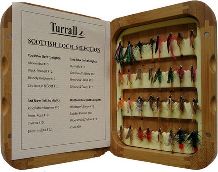 Turrall Fly Selection - Bamboo Box Scottish Loch 32 Flies