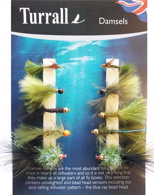 Turrall Fly Selection - Quick Grab Damsels 10 Flies