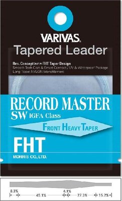 Varivas Record Master Saltwater FHT Front Heavy Tapered Leader 12ft